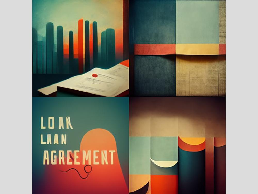 Абстрактные запросы нейросеть воспринимает сложнее, чем конкретные. Вот так Midjourney нарисовала договор займа. 