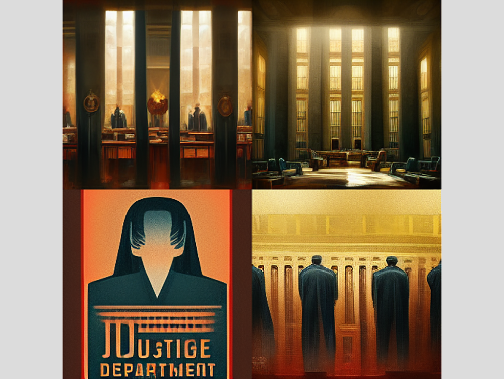 Таким нейросеть видит Министерство юстиции. 