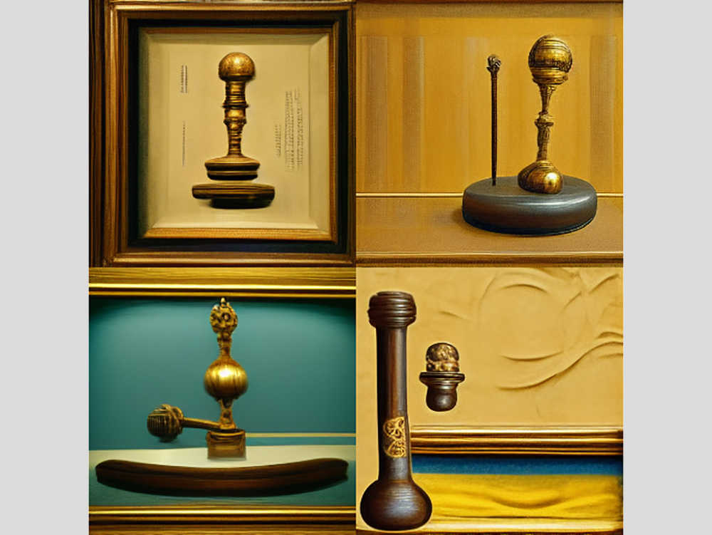 Так нейросеть представляет Конституционный суд в стиле Сальвадора Дали. Программа умеет не только копировать стили известных художников, но и генерировать картинки в разных жанрах.