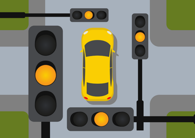 Желтый свет, но дороги нет: когда водителя оштрафуют за нарушение