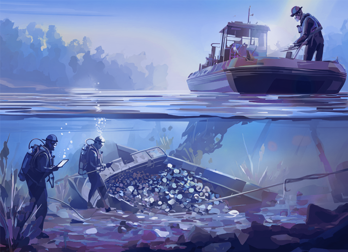 Затонувшие суда с углем: особенности взыскания вреда причиненного водным объектам