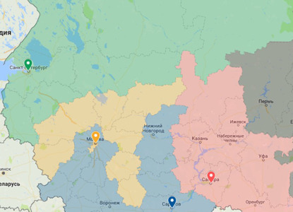 Новые апелляционные и кассационные суды на интерактивной карте