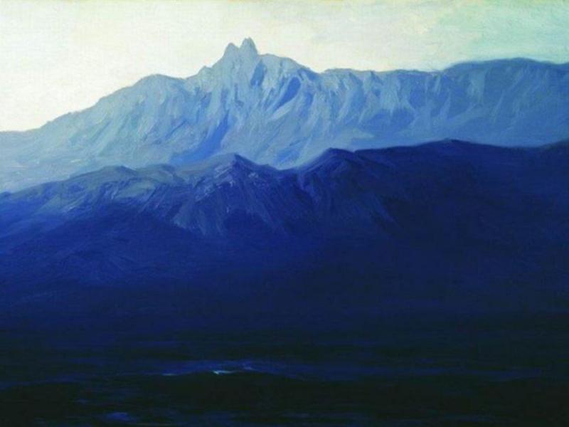 Архип Куинджи «Ай-Петри. Крым» (Третьяковская галерея). На днях неизвестный похитил эту картину стоимостью 12 млн руб. под видом работника музея: на глазах у посетителей снял полотно со стены, вынул из рамы и увез на белом 