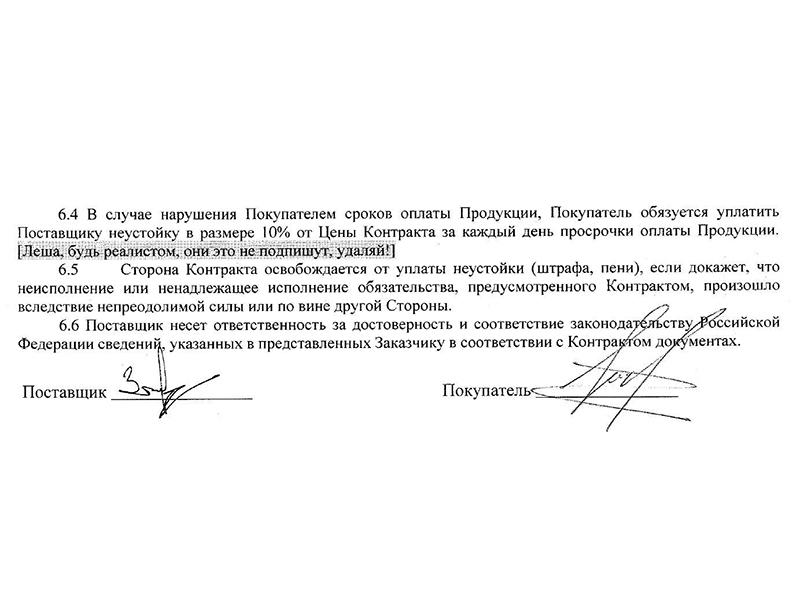 Когда поставщик-оптимист составил контракт, а покупатель подписал его неглядя. 