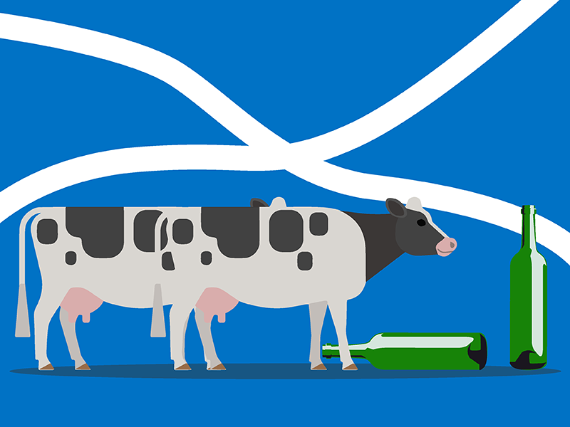 3. Запрещено напиваться, если вы отвечаете за корову. Лицензионный закон 1872 года также защищает и лошадей. 
<p>
	<br>
</p>
4. Нельзя напиваться до такого состояния, что не можешь за собой уследить. «Человек совершил преступление, если он находится в общественном месте пьяный и не способный о себе позаботиться, и нет никого, кто за ним бы следил».