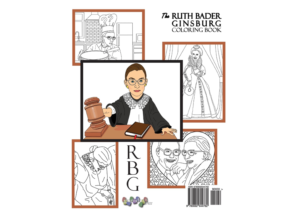 Раскраска с моментами из жизни Гинзбург. Фото: amazon.co.uk